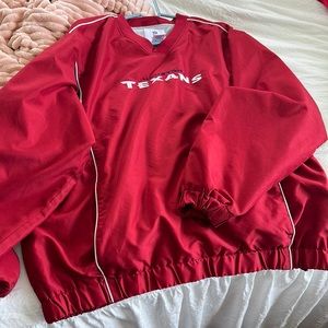 Texans large pullover jacket